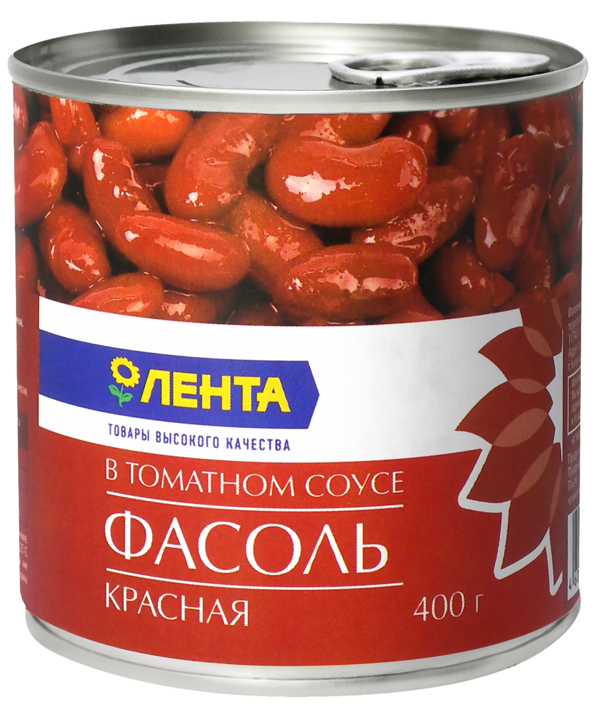 Фасоль красная ЛЕНТА в томат. соусе